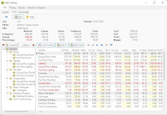 Software for job costing