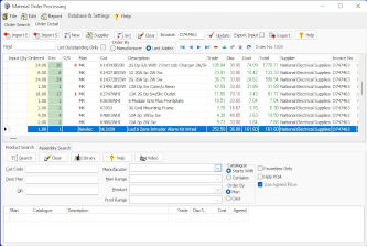 Software for material ordering